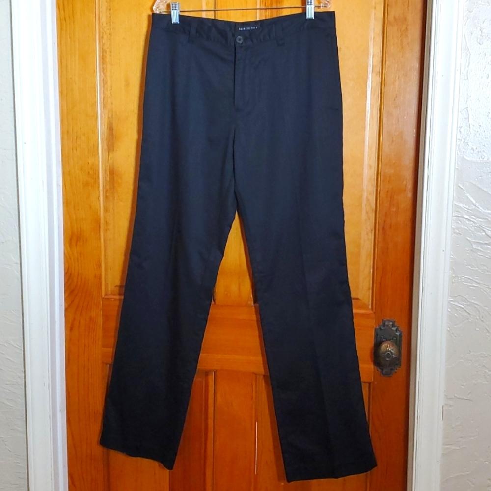 KENNETH COLE 34/34 BLACK STRIPPED PANTS